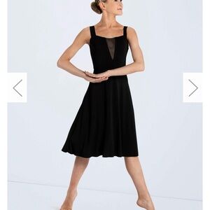 Weissman Black midi Dance costume